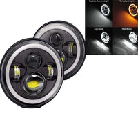 LED Forlygte, Høj/Lav Beam, Egnet til Jeep Wrangler Jk tj Cj Vaz 2121 Lada Niva 4X4