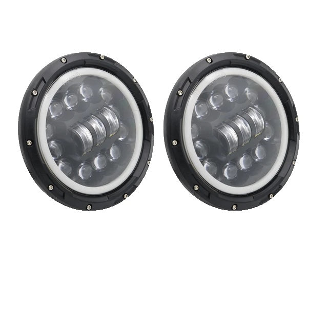 LED Headlight, High/Low Beam, Suitable for Jeep Wrangler Jk tj Cj Vaz 2121 Lada Niva 4X4
