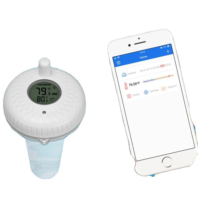 Pool Thermometer, Wireless, Indoor/Outdoor