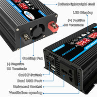 Car Power Inverter, 4000W, LED Display