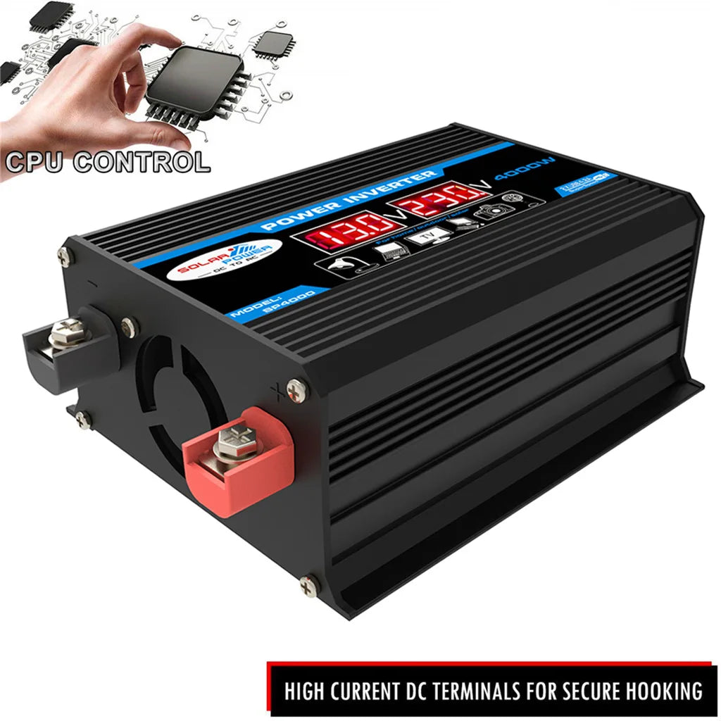 Car Power Inverter, 4000W, LED Display