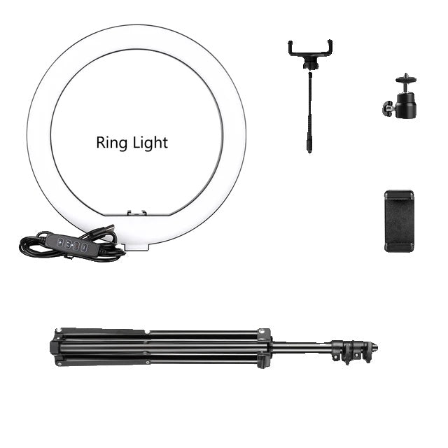 LED Ring Licht, 10 inch Diameter, Verstelbaar Statief Stand