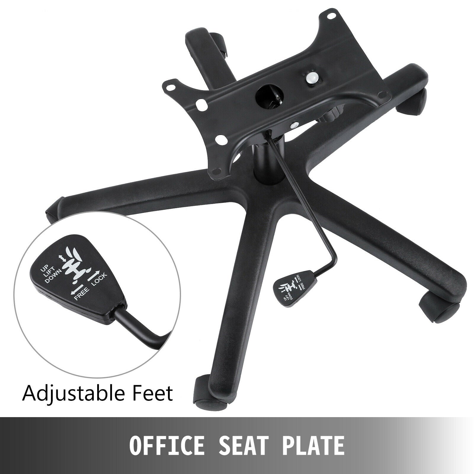 Office Chair Base, Ergonomic Design, Swivel Wheels