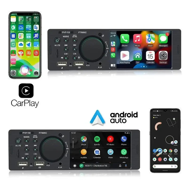 Bilradio, Bluetooth-forbindelse, Touch Screen Display