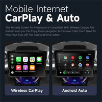 Motorfiets Navigatie GPS Navigator, Draadloze CarPlay, Waterdicht IPX7 Scherm