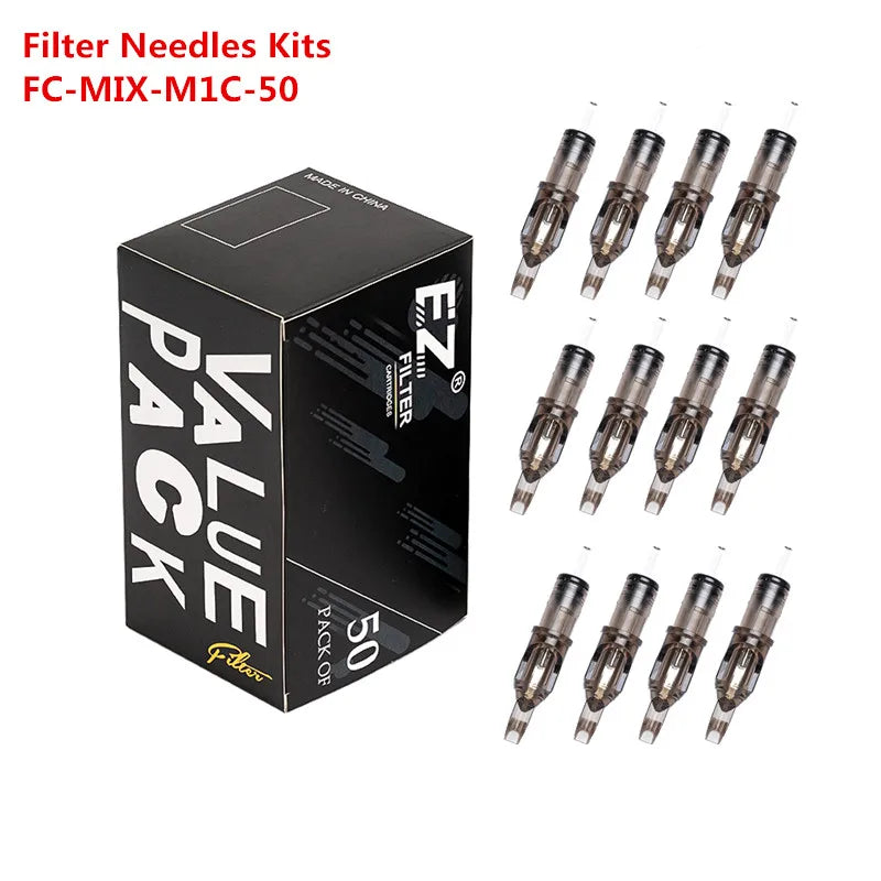 Tattoo Cartridge Needles, Assorted Filters, Mixed Sizes