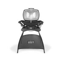 WEBER Q2400 electric barbecue with stand - Steel grill 55x39 cm - Lid with heat reflector - Gray