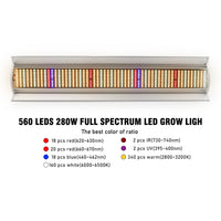 Växt LED-växtlampa, 560 LED-lampor, Fullspektrum