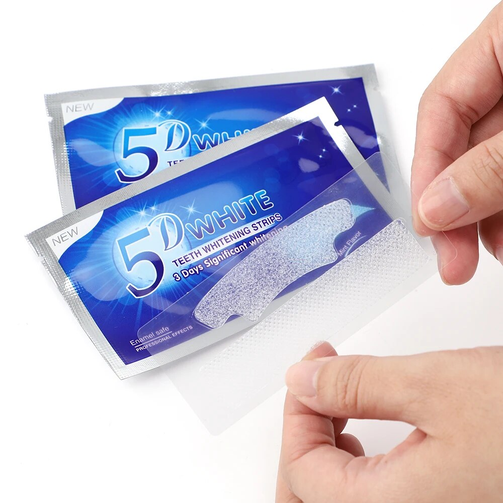 Teeth Whitening Strips, 5D Gel, Dental Kit