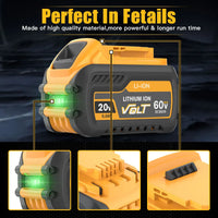 Dewalt Replacement Battery, 60Ah/90Ah, Compatible with FlexVolt Tools