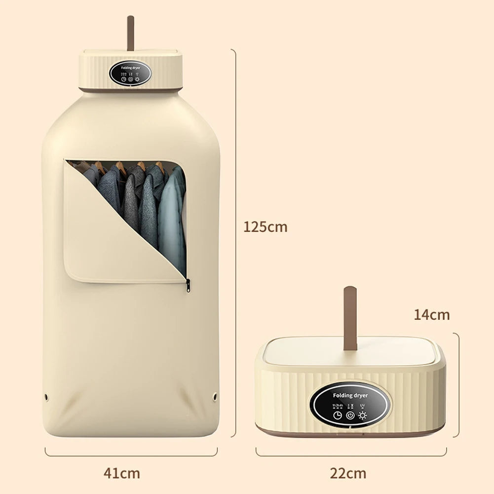 Electric Clothes Dryer, Foldable Design, Portable and Travel-Friendly