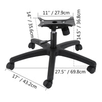 Office Chair Base, Ergonomic Design, Swivel Wheels