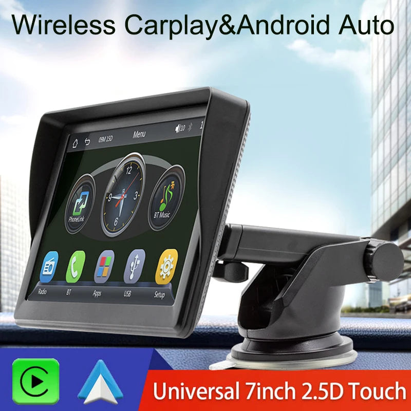 Car Radio, Wireless Apple CarPlay, Android Auto