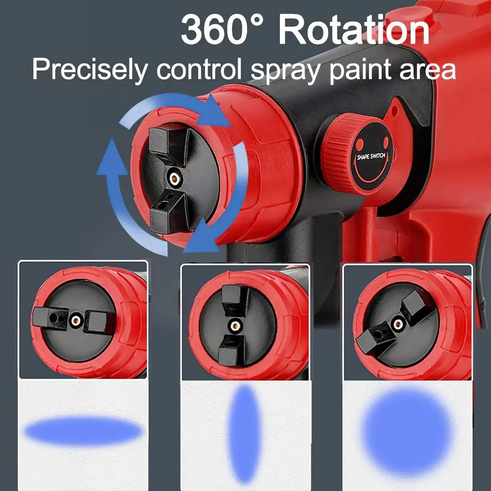 Electric Spray Gun, Cordless Operation, Compatible with Multiple Battery Brands