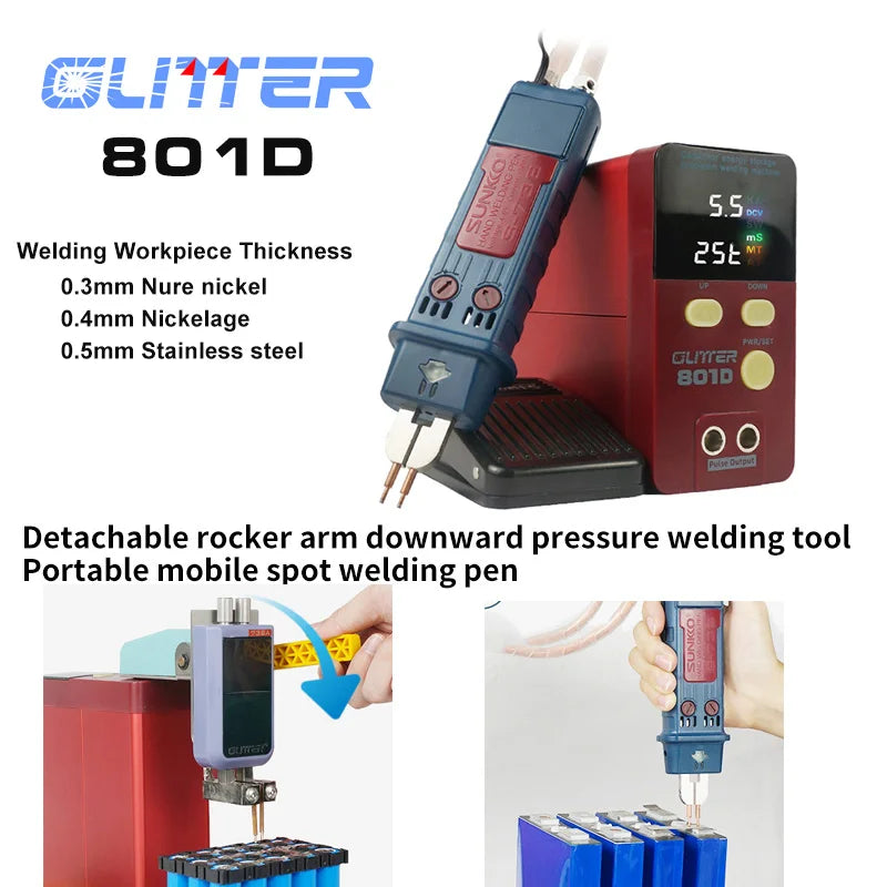 Spot Welder, Cordless Operation, Portable Pulse Technology