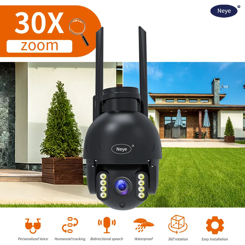 Camera Outdoor Home Security IP Camera, 8MP/4K WiFi , EU Plug