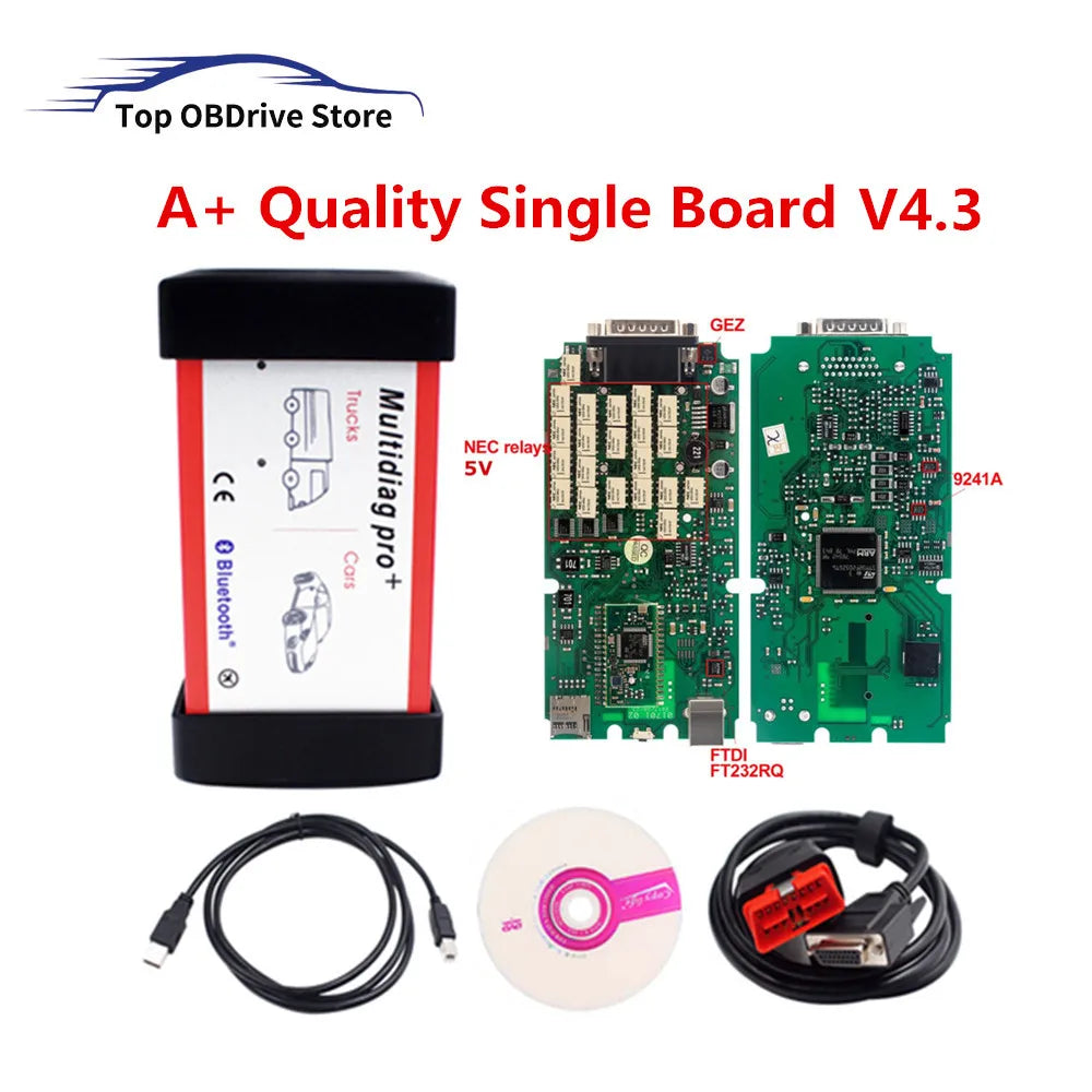 OBD2 Diagnostiskt Verktyg, Bluetooth Anslutning, A+ Kvalitet