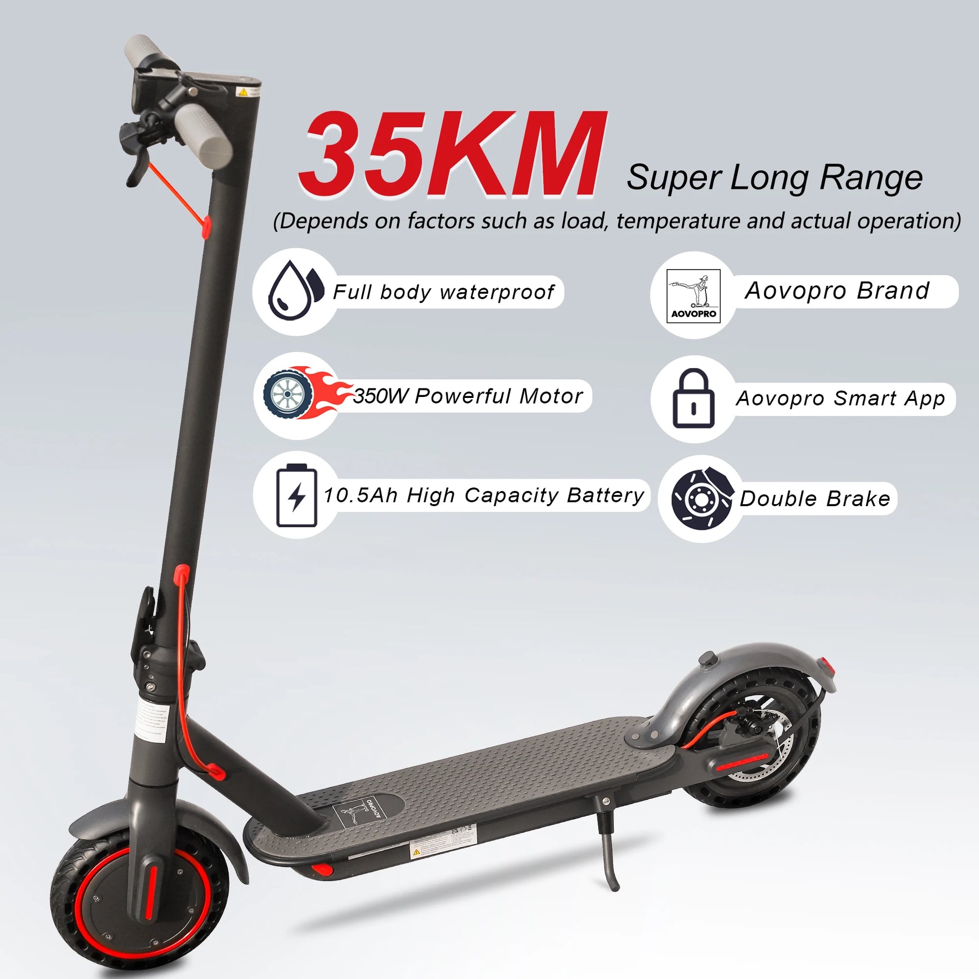 Electric Scooter, 350W Motor, Folding Design