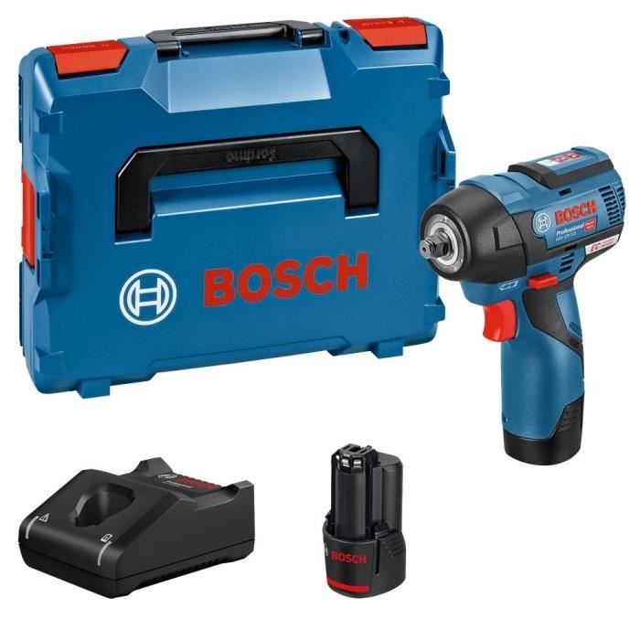 Bosch Professional GDS 12V-115 wrench + 2 3.0Ah batteries + L-BOXX - 06019E0103
