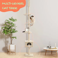 Katzenbaum, höhenverstellbar, stabiles Kletter-Spielzeug