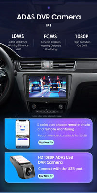 Car Stereo for SKODA Rapid, 2 Din, Wireless Carplay