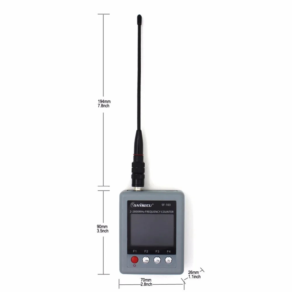 Transportabel frekvensmåler, bredt frekvensområde, DMR digital signal meter.