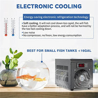 Aquarium Water Chiller, instelbare temperatuur van 32-212°F, geschikt voor 16 gallon water.