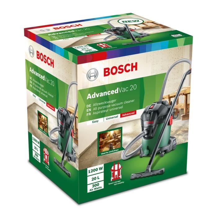 Bosch water and dust vacuum cleaner - Advancedvac 20 (with accessories)