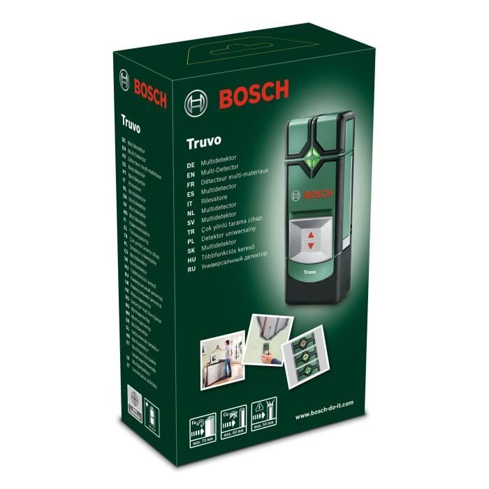 Bosch - Truvo materials detector (delivered in a box with 1 transport cover and 3 AAA batteries)