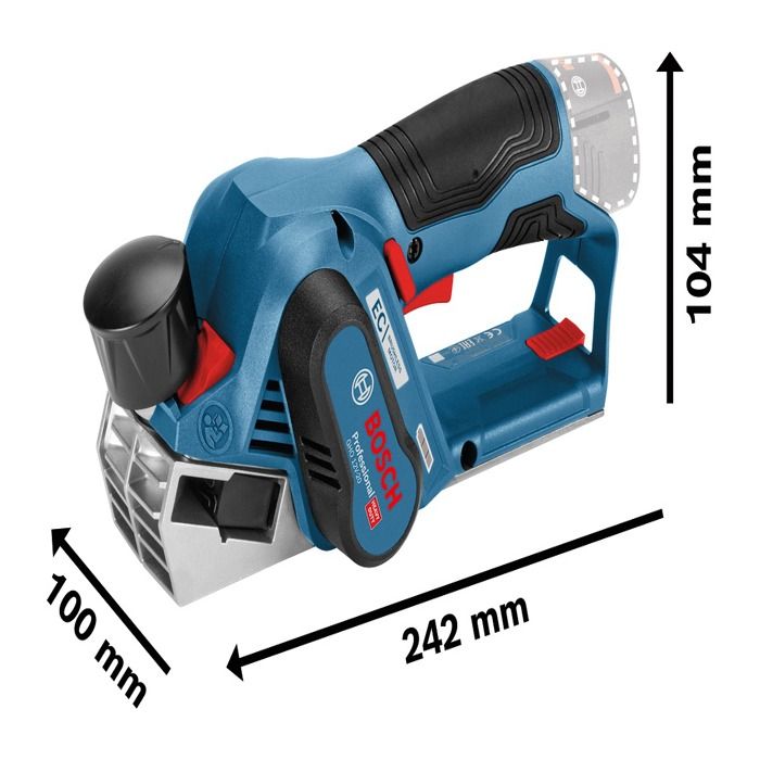 GHO 12V -20 wireless plane (without battery or charger) in L -Boxx - Bosch - 06015A7002 box set