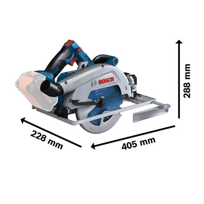 Circular saw Bosch Professional GKS 18V + 2 batteries 5.5Ah Procore 18V + charger