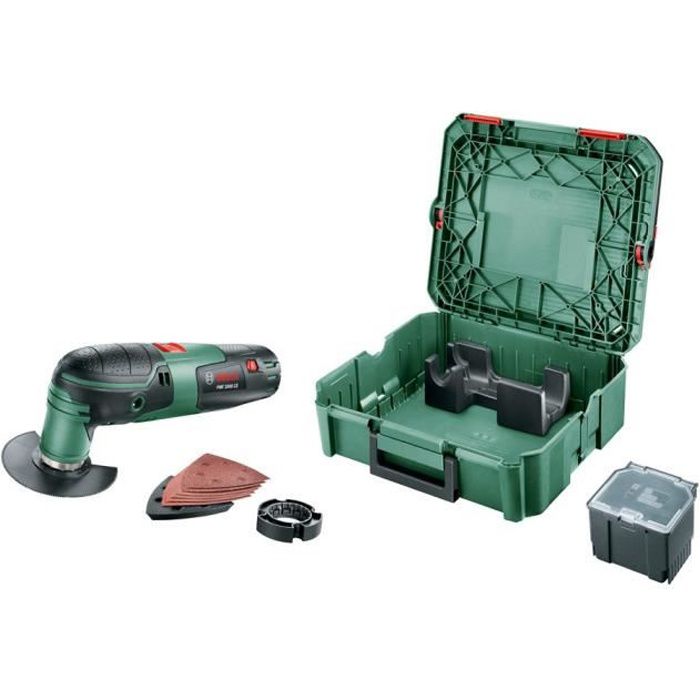 BOSCH multifunction tool - PMF 2000 + 1 Systembox toolbox + Accessories
