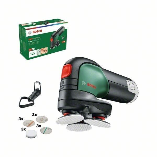 Bosch EasyCurvsander 12 PowerForall Bosch EasyCurvsander (without battery, with 3 polishing sponges, 9 abrasives + Push vacuum cleaner)