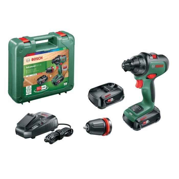 Cordless drill BOSCH - AdvancedDrill 18 2 batteries 2,5Ah