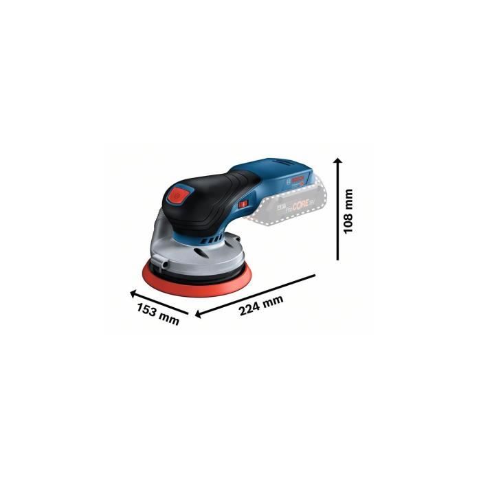 Bosch Professional GEX 18V-125 eccentric sander Without battery - 0601372201