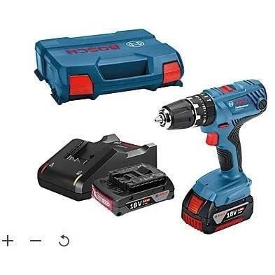 Bosch Professional GSR 18V ??percussion drill drill + 1 battery 2.0Ah + 1 4AH battery + Gal charger in L-CASE