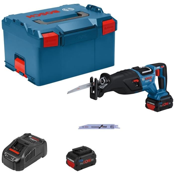 Bosch Professional GSA Saber Save 18v-28 + 2 Procore 18v 5.5Ah + charger batteries, in L-Boxx