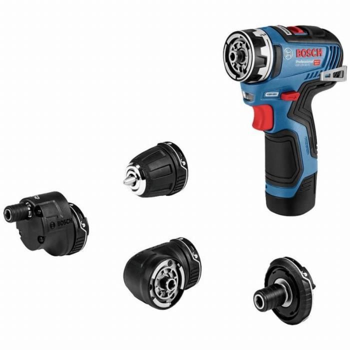 Bosch Professional GSR 12V-35 FC + GFA 12-H + GFA 12-B + L-BOXX drill-screwdriver - 06019H300B