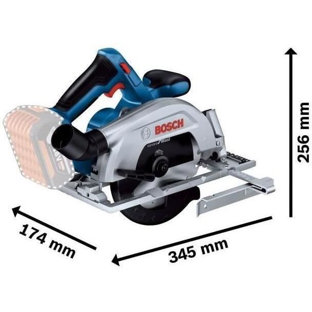 Bosch Professional GKS 18V-57-2 circular saw (without battery)