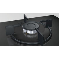 BOSCH POP6B6B10 Gas hob - 4 burners - 7400W - L56 x D48cm - Tempered glass coating - Black