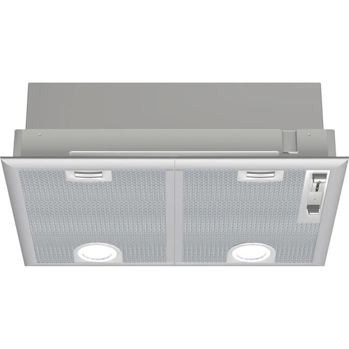 BOSCH DHL555BL Filter unit 650 m3 / H - 50 cm - Class C 79.8 kWh / year - Drain or recycling with DH charcoal filter - Metal