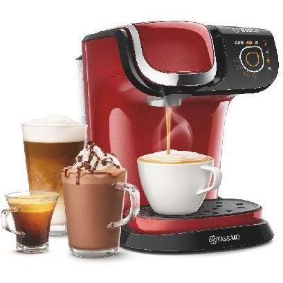 Tassimo Bosch Tas6503 - Red - Multi -Boissons - Water Tank 1.3L - Automatic stop