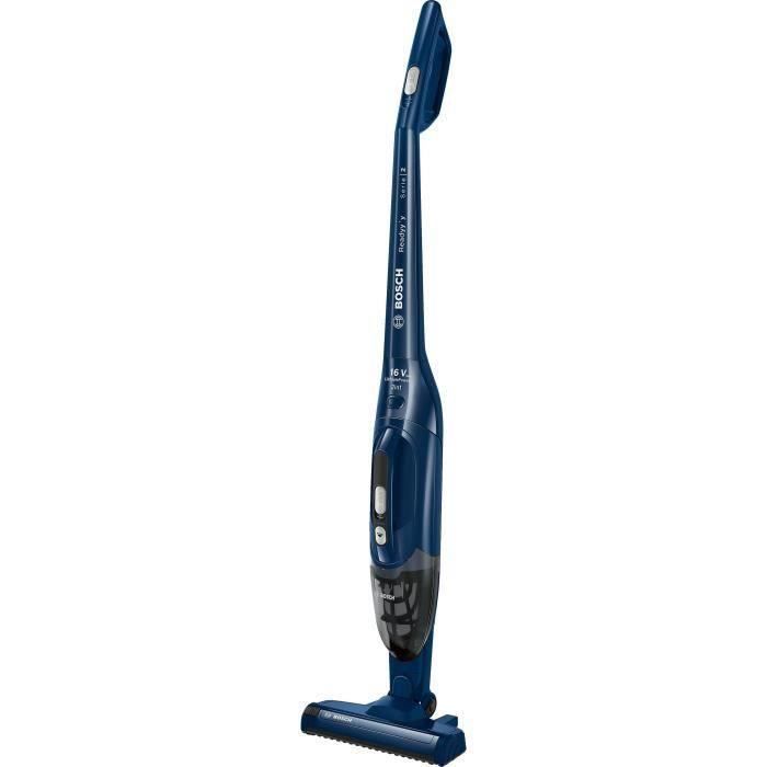 BOSCH BCHF216S - Wireless broom vacuum cleaner 2N1 - 40min autonomy - Bac capacity: 0.4L - 2 speeds - Dark blue