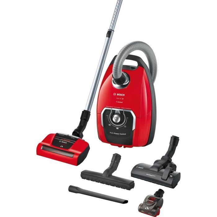 Vacuum cleaner with bag BOSCH GL80 ProAnimal Red -BOSCH BGB8PET1 - 650 Watt - 74 dB - Capacity: 5L