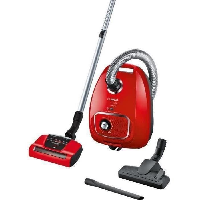 Bosch bgbs4pet1 proanimal vacuum cleaner with bag - red