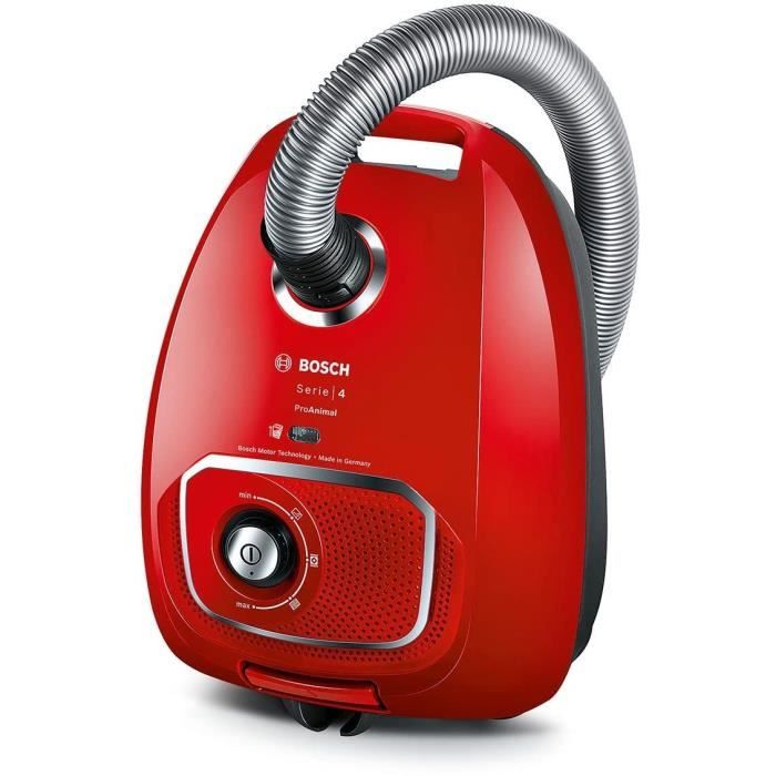 Bosch bgbs4pet1 proanimal vacuum cleaner with bag - red