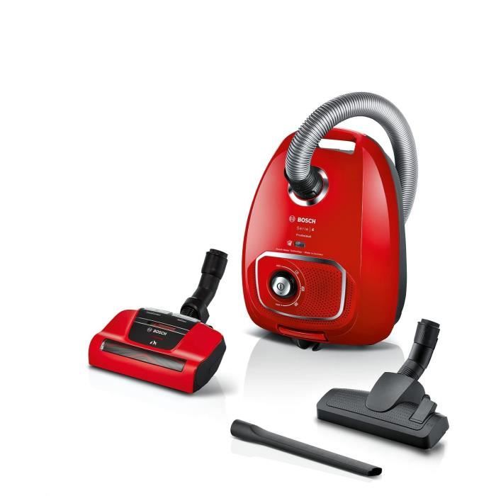 Bosch bgbs4pet1 proanimal vacuum cleaner with bag - red