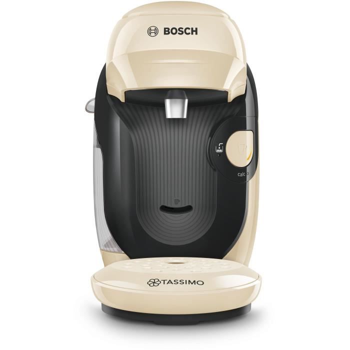 Compact Tassimo Style Multi -Boison Coffee Machine - Bosch Tas1107 - Vanilla Color - 40 Drinks - 0.7L - 1400W