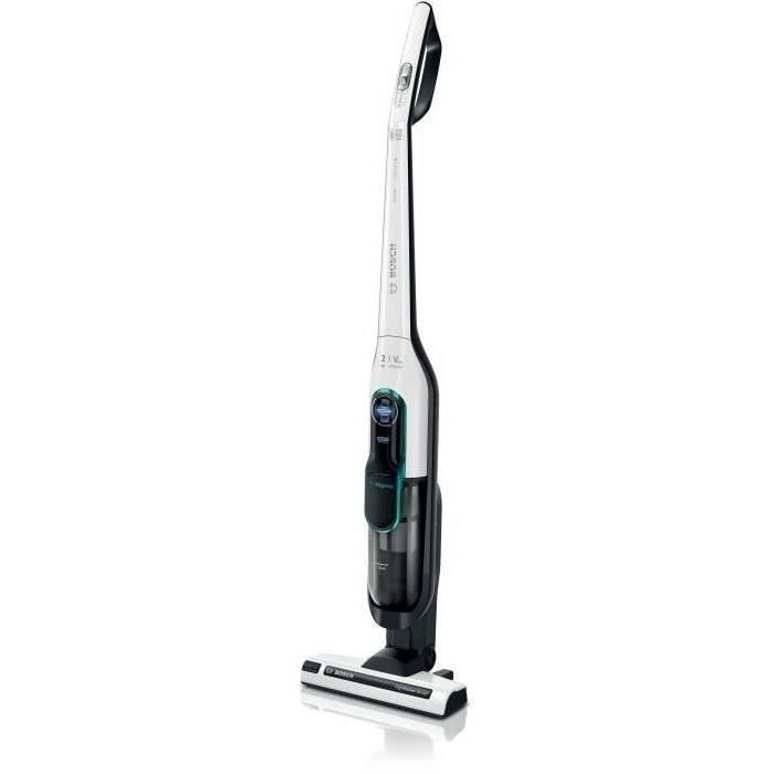 BOSCH BCH86HYG2 - ATHLET - Rechargeable broom vacuum cleaner - 6 white series - 60 min of autonomy - 900 ml tank - 2 speeds and turbo