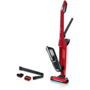 BOSCH BBH3ZOO28 Flexxo Zoo'o 2in1 cordless and multifunction broom vacuum cleaner - 2 speeds - 28 V - 55 mins runtime - Red